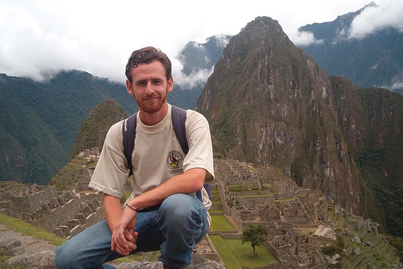 ¡Un joven yo en el Machu Picchu! Machu Picchu