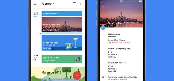 Aplicación móvil de Google Calendar Aplicación móvil de Google Calendar