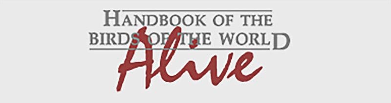 Logotipo del Handbook of the Birds of the World Alive