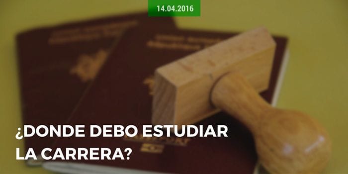 ¿Donde debo estudiar la carrera? Pasaportes